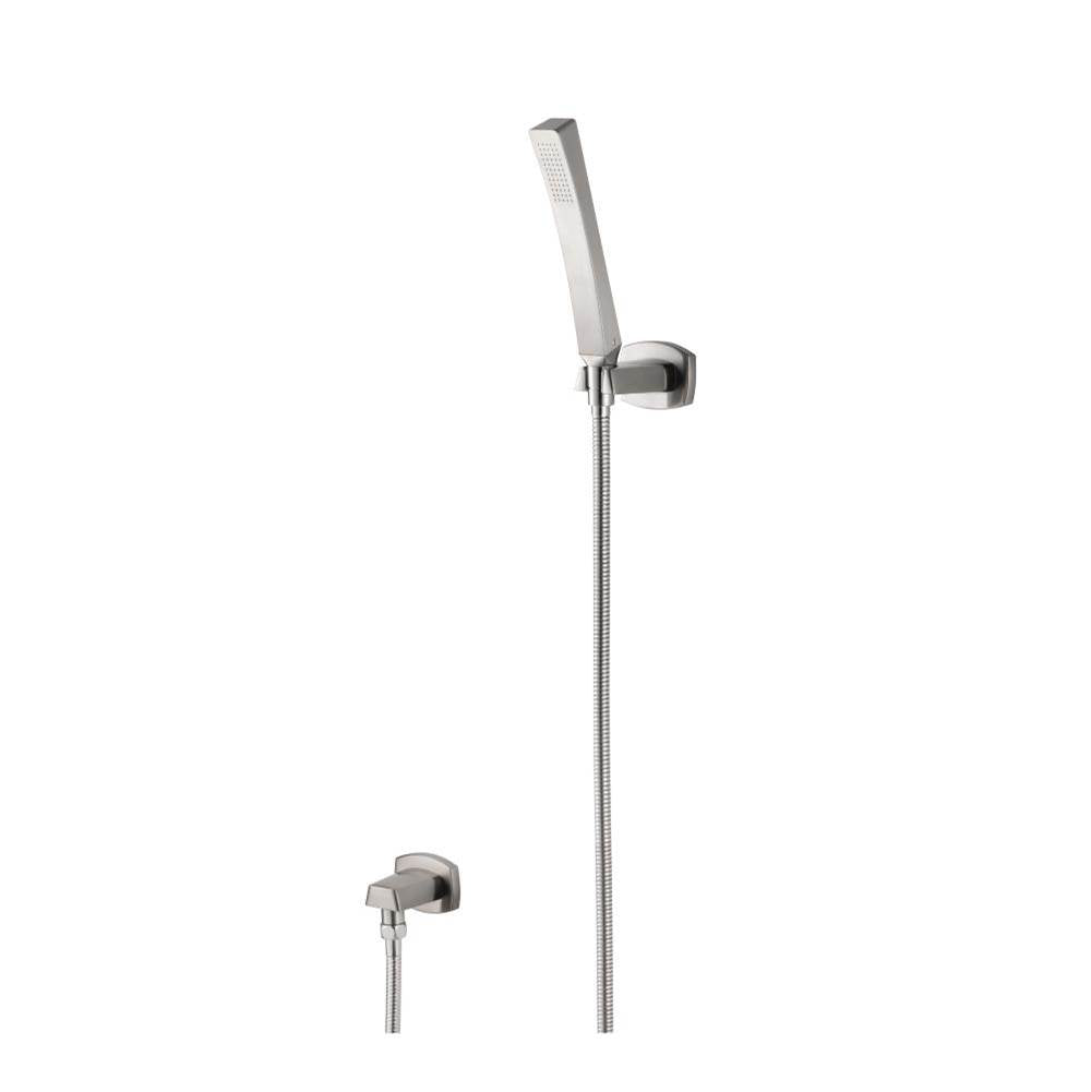 Isenberg By Flusso - Hand Shower Set With Wall Elbow, Holder and Hose - Brushed Nickel PVD
