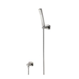 Isenberg By Flusso - Hand Shower Set With Wall Elbow, Holder and Hose - Brushed Nickel PVD