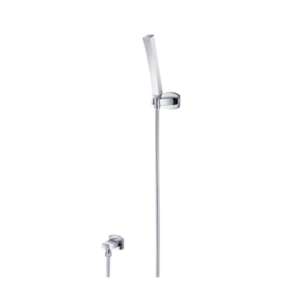 Isenberg By Flusso - Hand Shower Set With Wall Elbow, Holder and Hose - Chrome