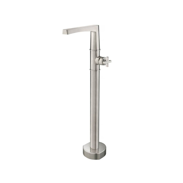 Isenberg By Flusso - Freestanding Floor Mount Bathtub / Tub Filler - Brushed Nickel PVD