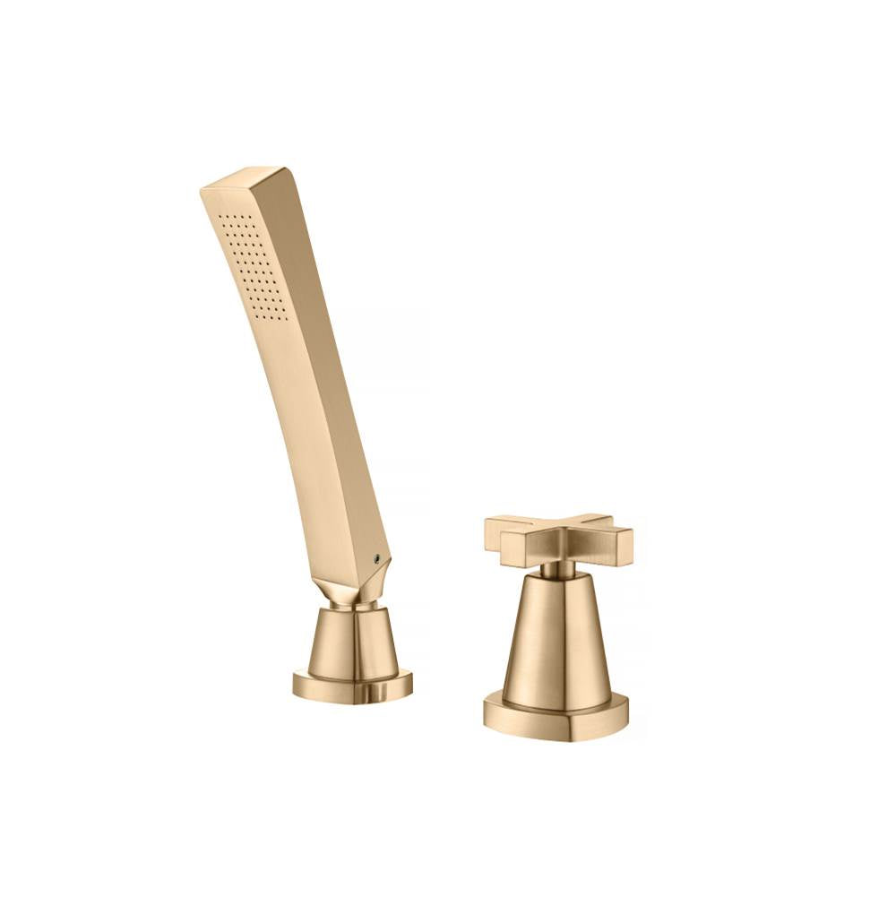 Isenberg By Flusso - Deck Diverter With Holder & Hose - Brushed Bronze Pvd