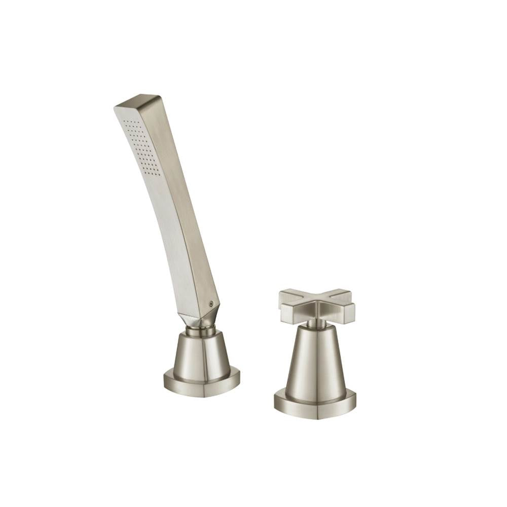 Isenberg By Flusso - Deck Diverter With Holder & Hose - Brushed Nickel PVD