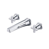 Isenberg By Flusso - Trim For Two Handle Wall Mounted Bathroom Faucet - Chrome