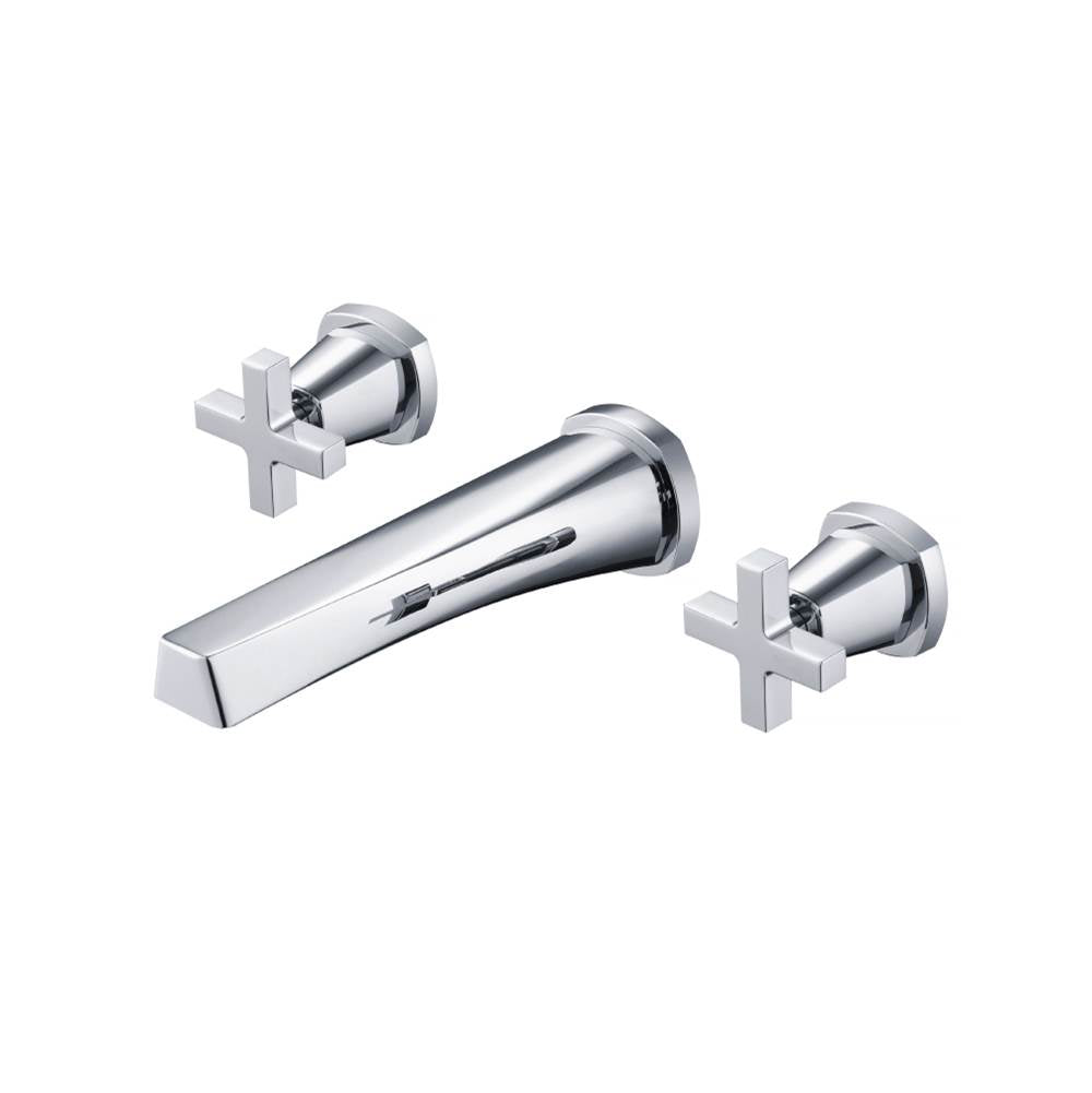 Isenberg By Flusso - Trim For Two Handle Wall Mounted Tub Filler - Chrome