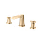 Isenberg By Flusso - Three Hole 8'' Widespread Two Handle Bathroom Faucet - Brushed Bronze Pvd