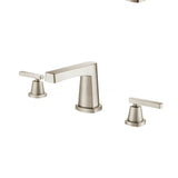 Isenberg By Flusso - Three Hole 8'' Widespread Two Handle Bathroom Faucet - Brushed Nickel PVD