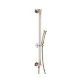 Isenberg By Flusso - Hand Shower Set with Slide Bar, Integrated Elbow & Hose - Polished Nickel PVD