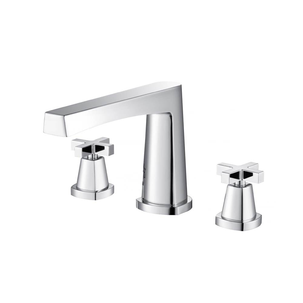 Isenberg By Flusso - 3 Hole Deck Mount Roman Tub Faucet - Chrome