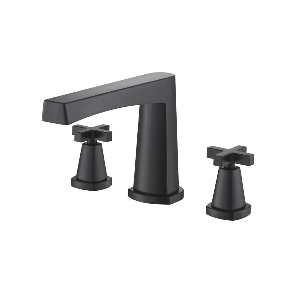 Isenberg By Flusso - 3 Hole Deck Mount Roman Tub Faucet - Matte Black