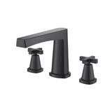 Isenberg By Flusso - 3 Hole Deck Mount Roman Tub Faucet - Matte Black