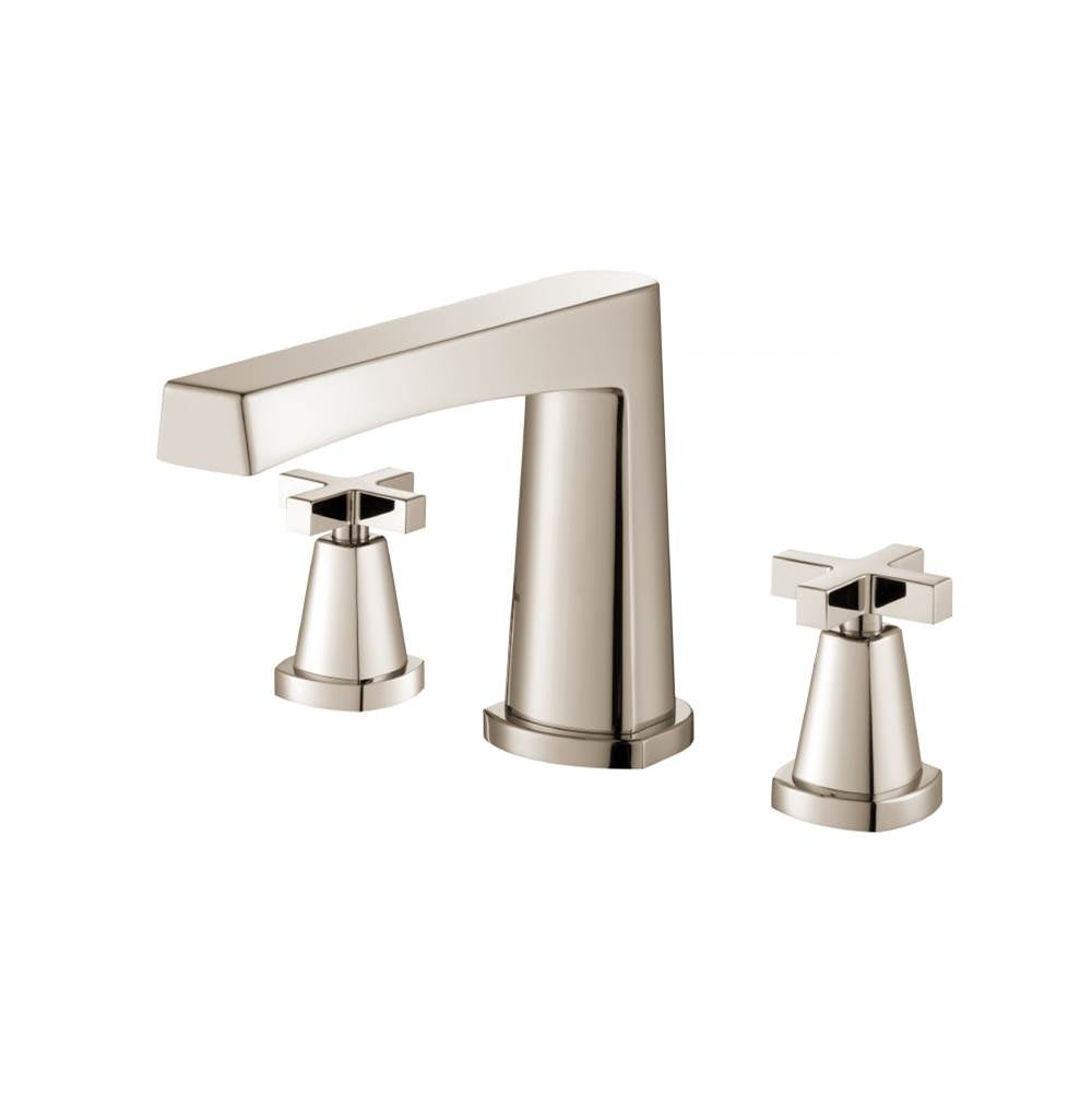 Isenberg By Flusso - 3 Hole Deck Mount Roman Tub Faucet - Polished Nickel PVD