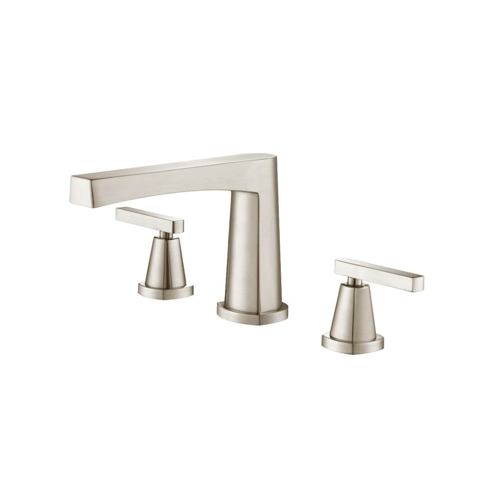 Isenberg By Flusso - 3 Hole Deck Mount Roman Tub Faucet - Brushed Nickel PVD