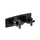 Isenberg By Flusso - 3/4'' Horizontal Thermostatic Shower Valve & Trim - 3 Output - Matte Black