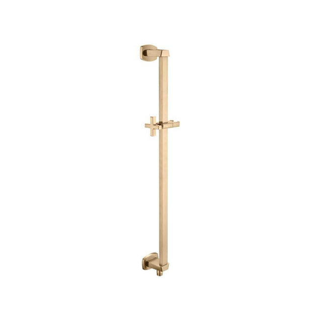 Isenberg By Flusso - Shower Slide Bar With Integrated Wall Elbow - Brushed Bronze Pvd