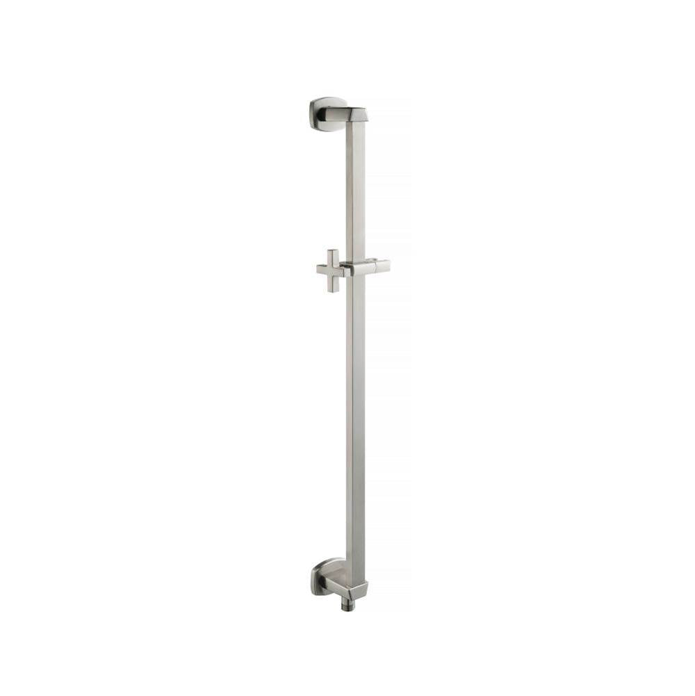 Isenberg By Flusso - Shower Slide Bar With Integrated Wall Elbow - Brushed Nickel PVD