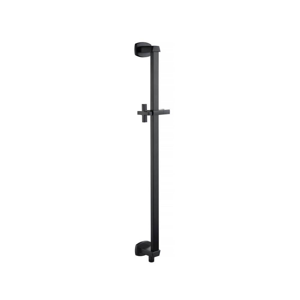 Isenberg By Flusso - Shower Slide Bar With Integrated Wall Elbow - Matte Black