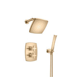 Isenberg By Flusso - Two Output Shower Set With Shower Head And Hand Held - Brushed Bronze Pvd