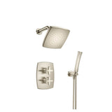 Isenberg By Flusso - Two Output Shower Set With Shower Head And Hand Held - Brushed Nickel PVD