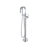 Isenberg By Flusso - Freestanding Floor Mount Bathtub / Tub Filler With Hand Shower - Chrome