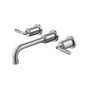 Isenberg By Flusso - Trim For Two Handle Wall Mounted Tub Filler - Brushed Nickel PVD