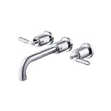 Isenberg By Flusso - Trim For Two Handle Wall Mounted Tub Filler - Chrome