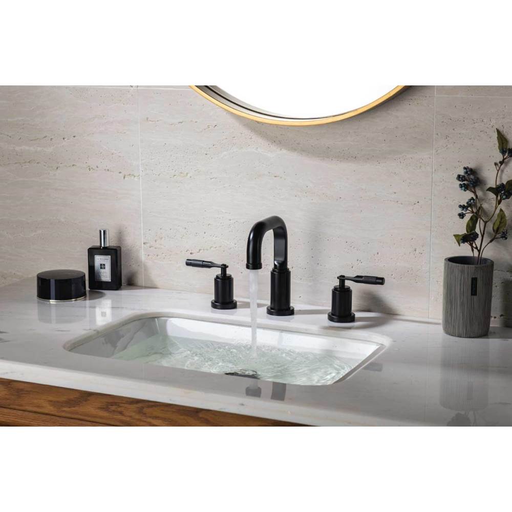 Three Hole 8'' Widespread Two Handle Bathroom Faucet