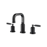 Isenberg By Flusso - Three Hole 8'' Widespread Two Handle Bathroom Faucet - Matte Black