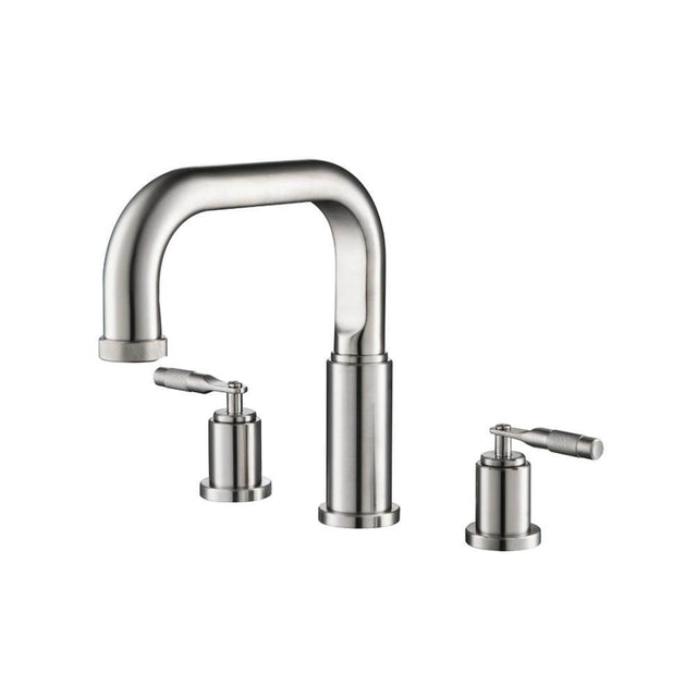 Isenberg By Flusso - 3 Hole Deck Mount Roman Tub Faucet - Brushed Nickel PVD