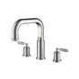 Isenberg By Flusso - 3 Hole Deck Mount Roman Tub Faucet - Brushed Nickel PVD
