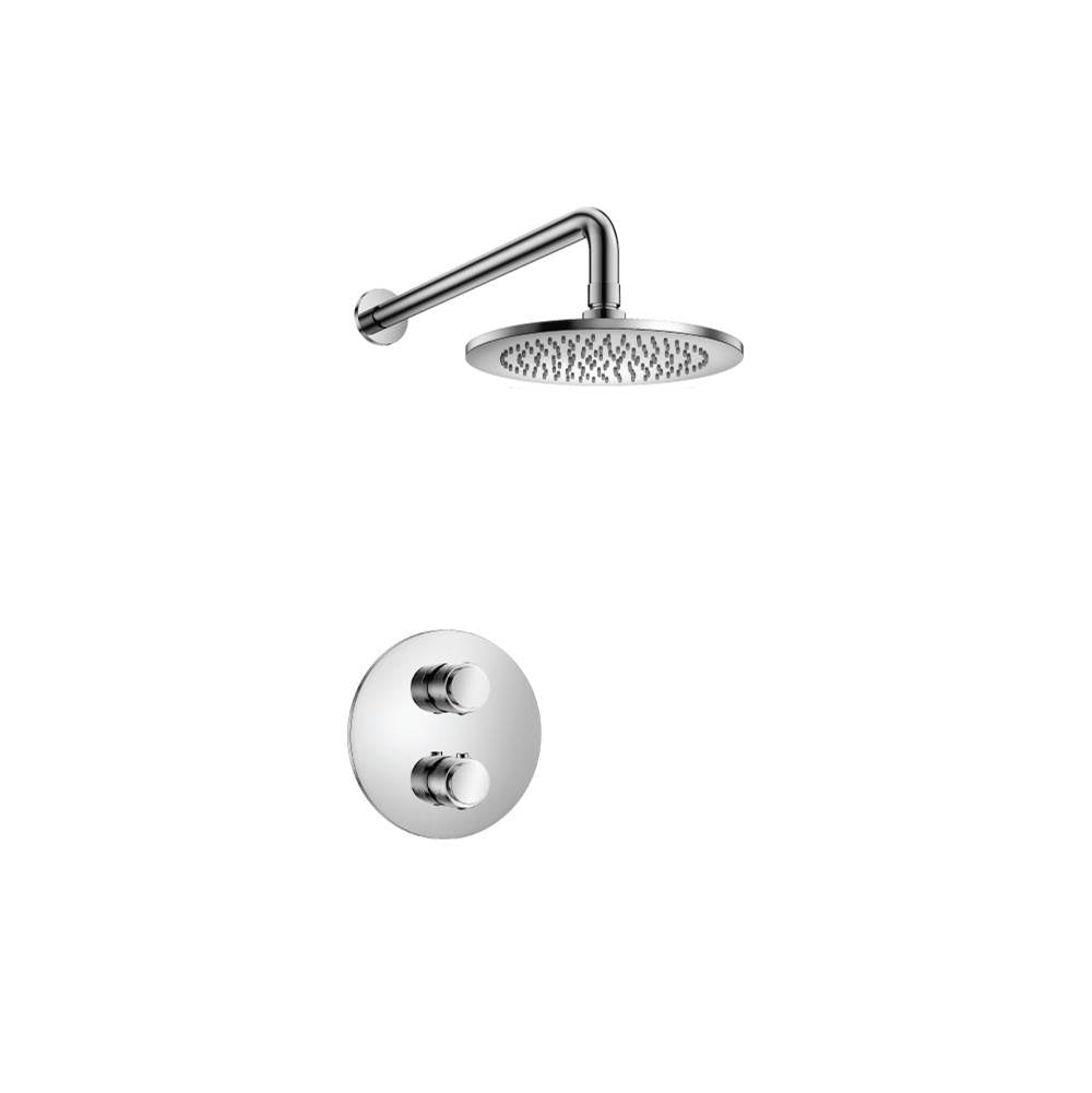 Isenberg By Flusso - Single Output Shower Set With Shower Head And Arm - Chrome