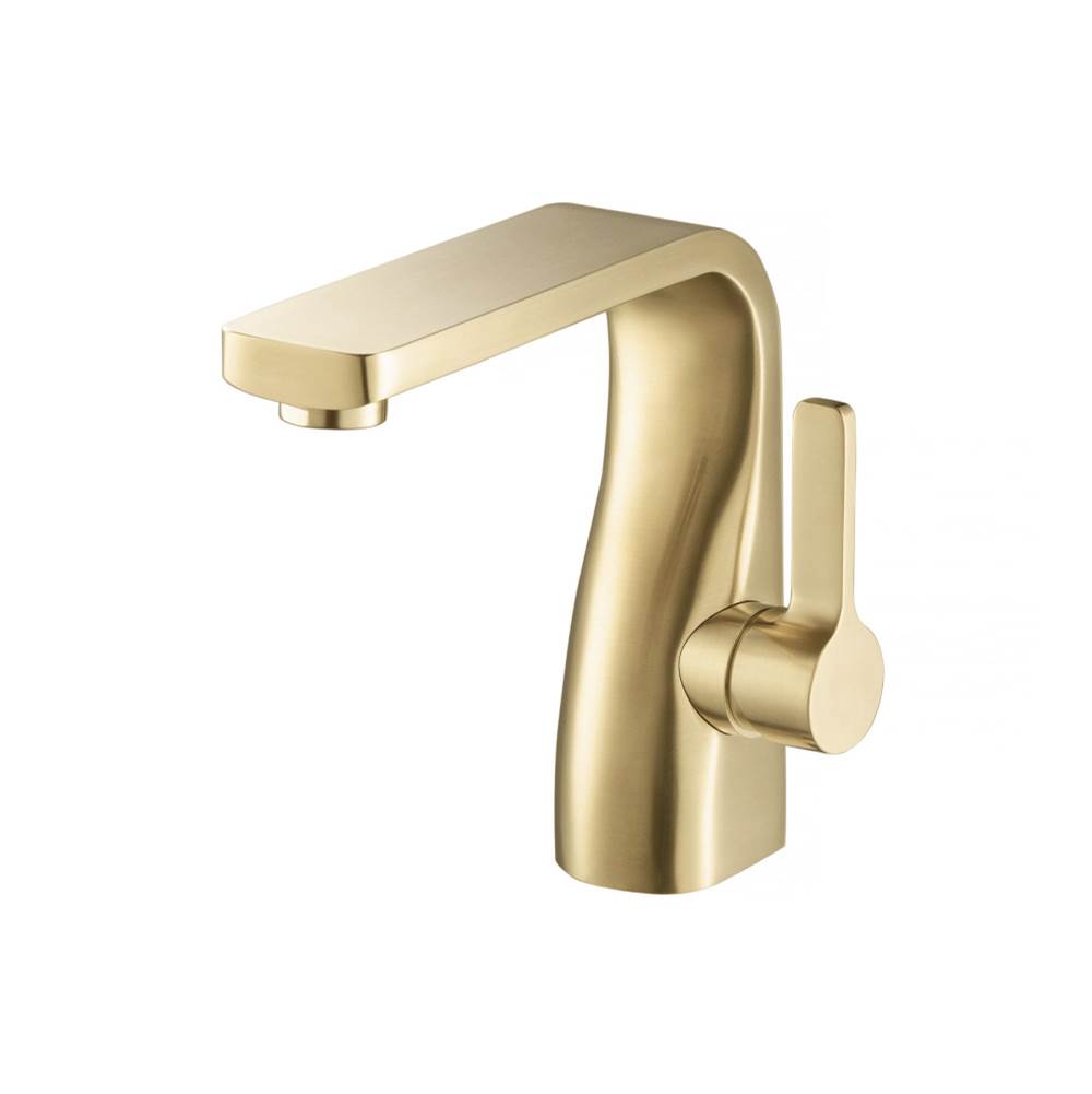 Isenberg By Flusso - Single Hole Bathroom Faucet - Satin Brass PVD