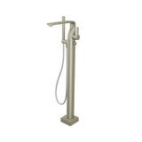 Isenberg By Flusso - Freestanding Floor Mount Bathtub / Tub Filler With Hand Shower - Light Verde