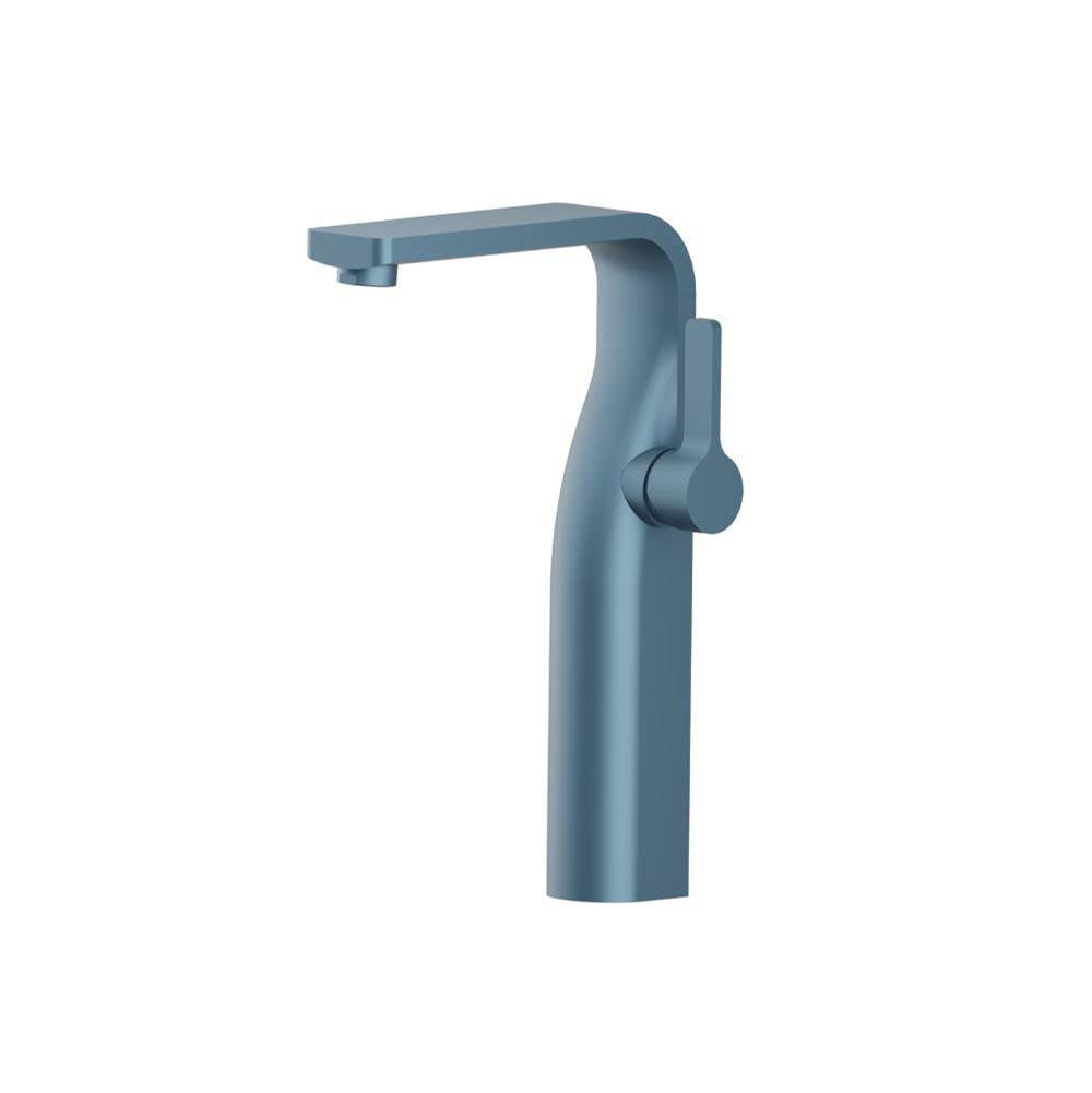 Isenberg By Flusso - Single Hole Vessel Faucet - Blue Platinum