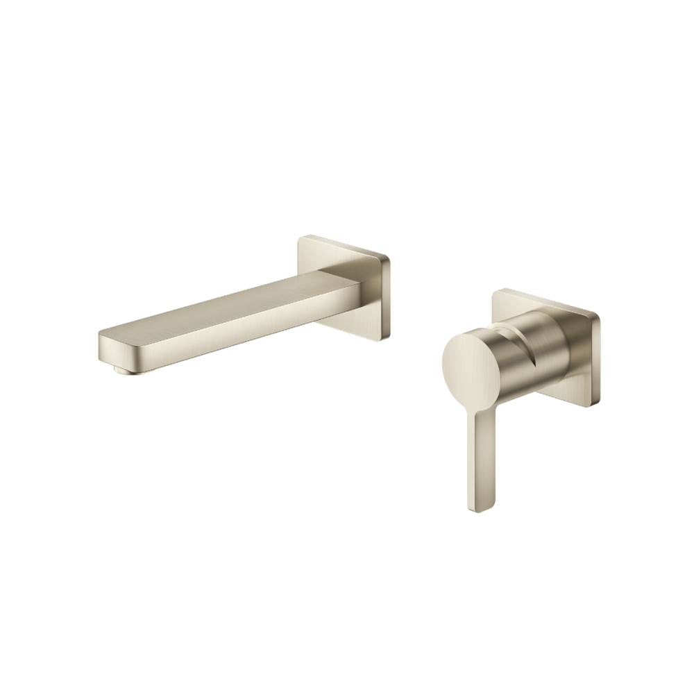 Isenberg By Flusso - Single Handle Wall Mounted Bathroom Faucet - Brushed Nickel PVD
