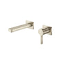 Isenberg By Flusso - Single Handle Wall Mounted Bathroom Faucet - Brushed Nickel PVD