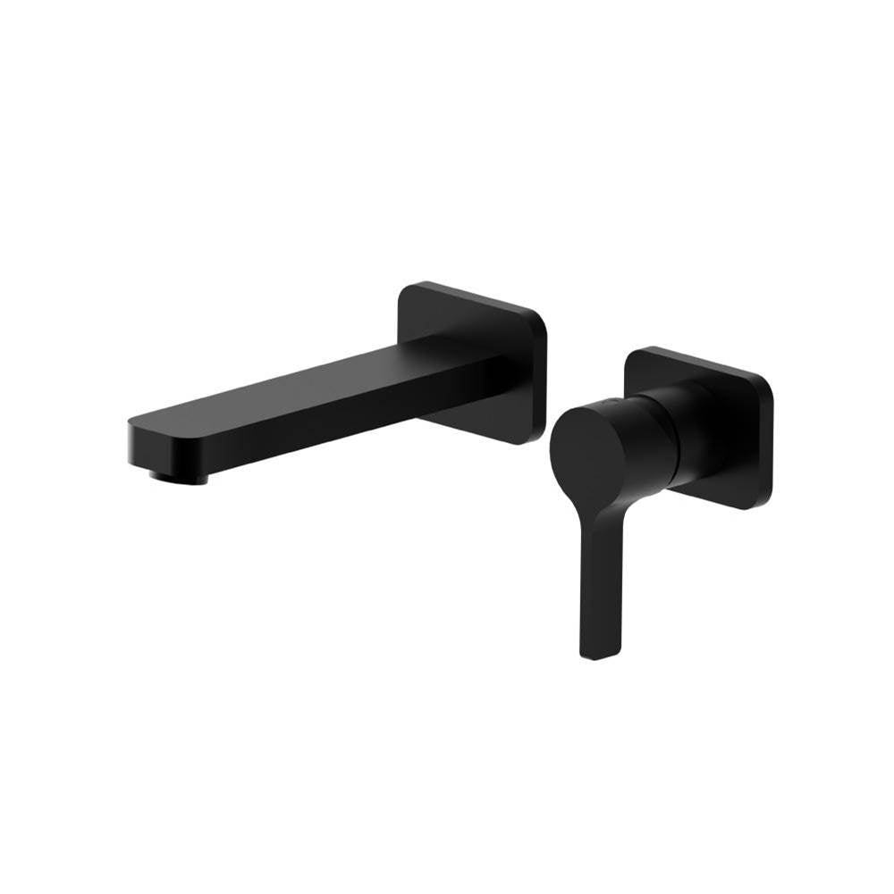 Isenberg By Flusso - Single Handle Wall Mounted Bathroom Faucet - Gloss Black