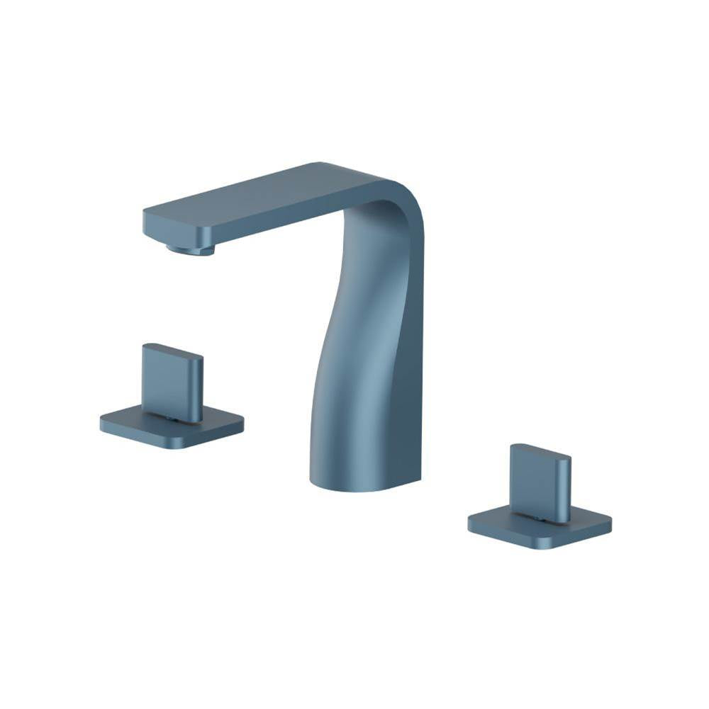 Isenberg By Flusso - Three Hole 8'' Widespread Two Handle Bathroom Faucet - Blue Platinum