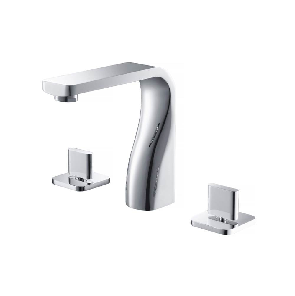 Isenberg By Flusso - Three Hole 8'' Widespread Two Handle Bathroom Faucet - Polished Nickel PVD