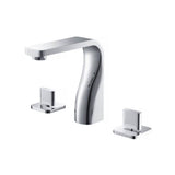 Isenberg By Flusso - Three Hole 8'' Widespread Two Handle Bathroom Faucet - Polished Nickel PVD