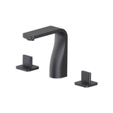 Isenberg By Flusso - Three Hole 8'' Widespread Two Handle Bathroom Faucet - Dark Grey
