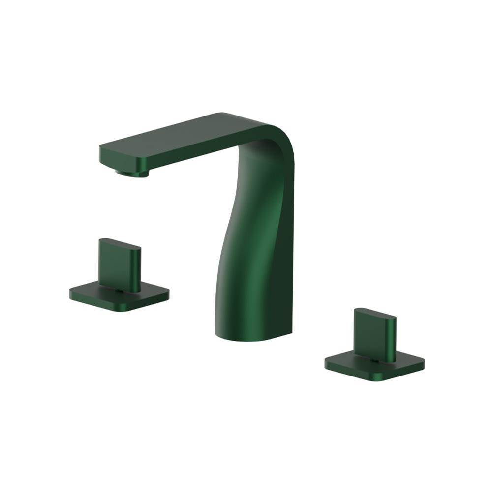 Isenberg By Flusso - Three Hole 8'' Widespread Two Handle Bathroom Faucet - Leaf Green