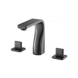 Isenberg By Flusso - Three Hole 8'' Widespread Two Handle Bathroom Faucet - Matte Black