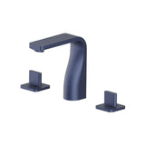 Isenberg By Flusso - Three Hole 8'' Widespread Two Handle Bathroom Faucet - Navy Blue