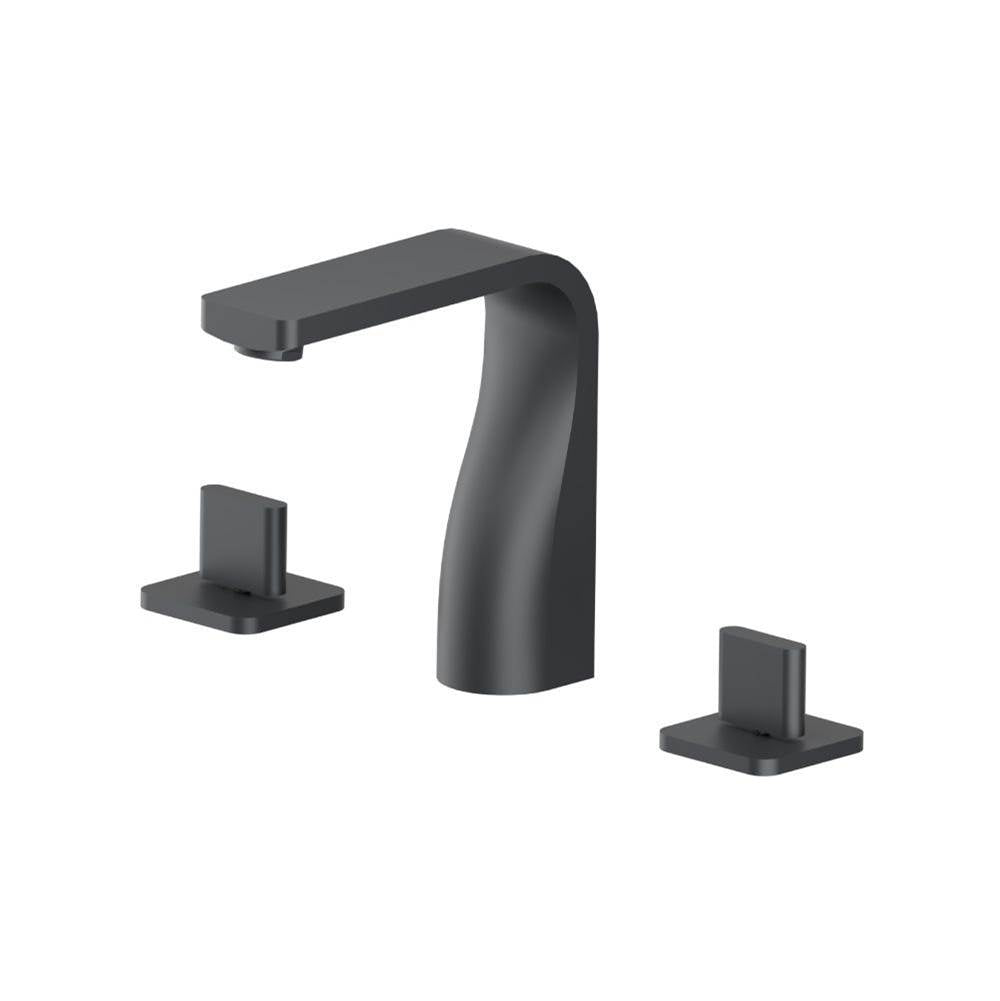Isenberg By Flusso - Three Hole 8'' Widespread Two Handle Bathroom Faucet - Rock Grey