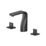 Isenberg By Flusso - Three Hole 8'' Widespread Two Handle Bathroom Faucet - Rock Grey