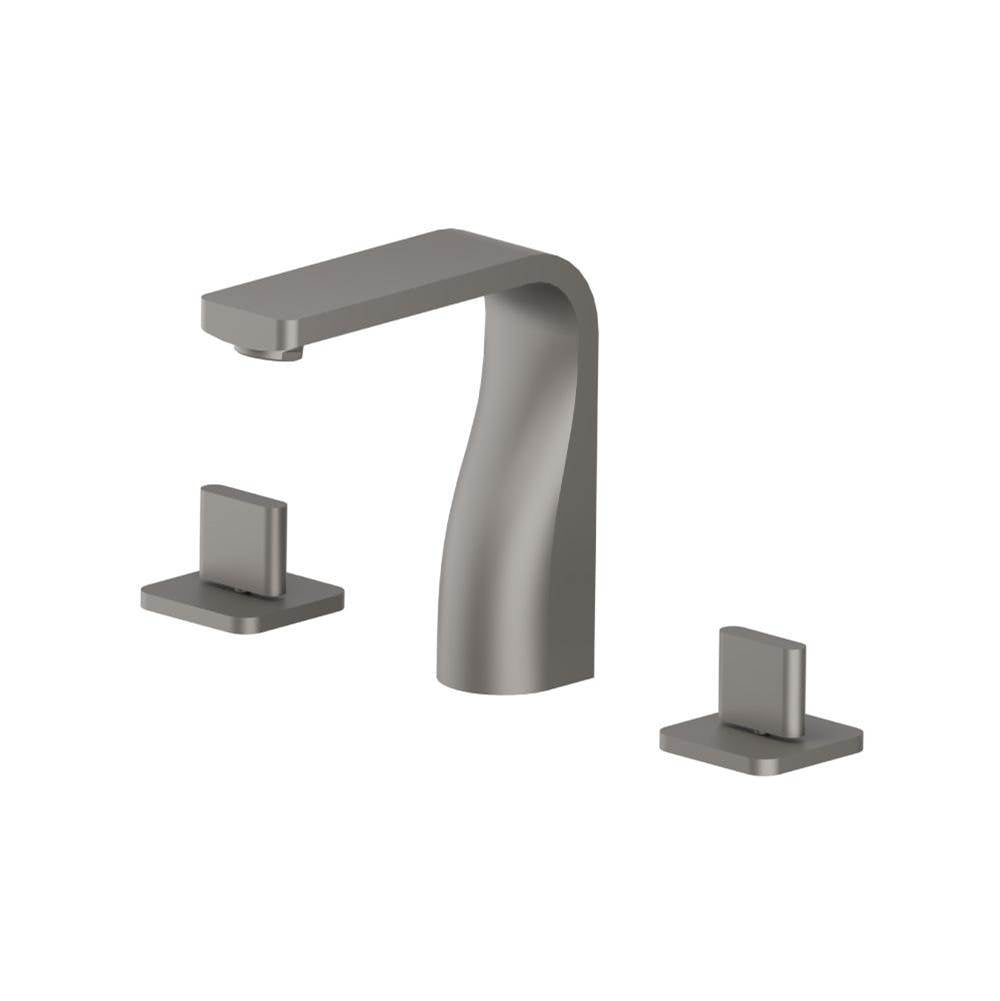 Isenberg By Flusso - Three Hole 8'' Widespread Two Handle Bathroom Faucet - Steel Grey