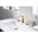 Three Hole 8'' Widespread Two Handle Bathroom Faucet