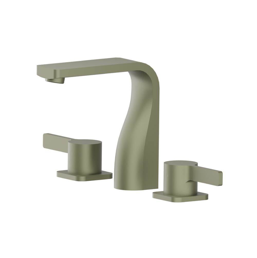 Isenberg By Flusso - Three Hole 8'' Widespread Two Handle Bathroom Faucet - Army Green