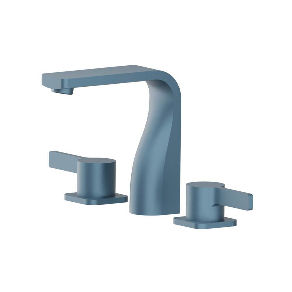 Isenberg By Flusso - Three Hole 8'' Widespread Two Handle Bathroom Faucet - Blue Platinum