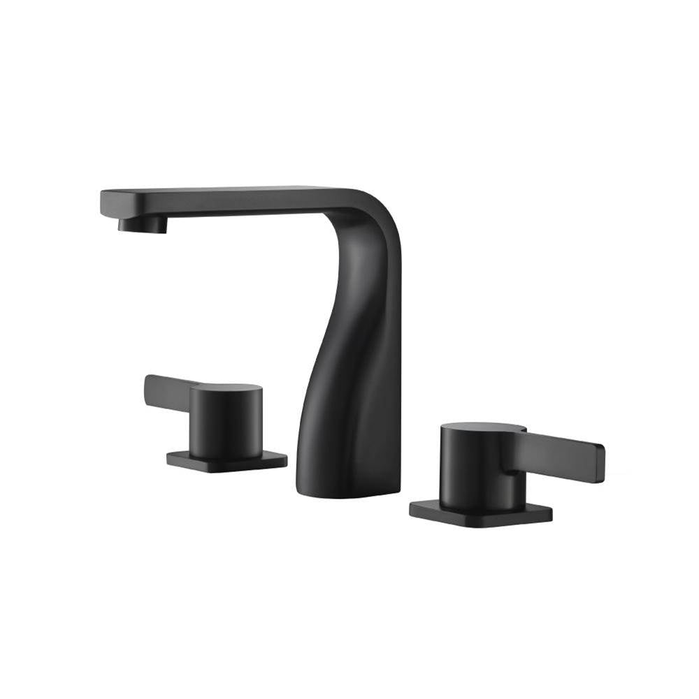 Isenberg By Flusso - Three Hole 8'' Widespread Two Handle Bathroom Faucet - Matte Black